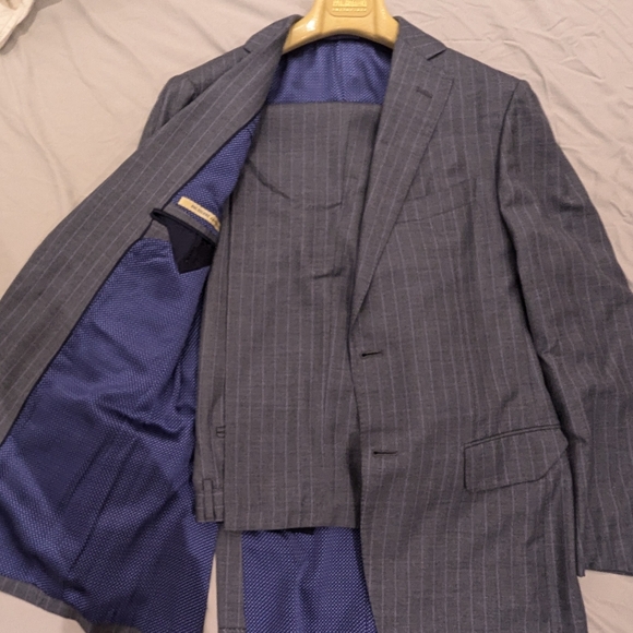 Pal Zileri sartorial 2 piece suit jacket 48R pants  50R - Picture 2 of 12